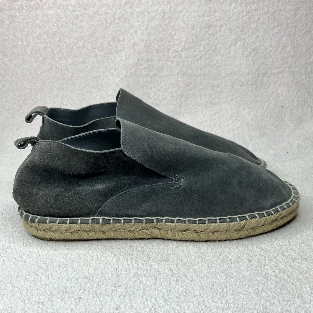 Vince Ronan Suede Slip/Pull On Espadrille Flat Ankle Booties Women’s 8 Gray Boho - Picture 3 of 12
